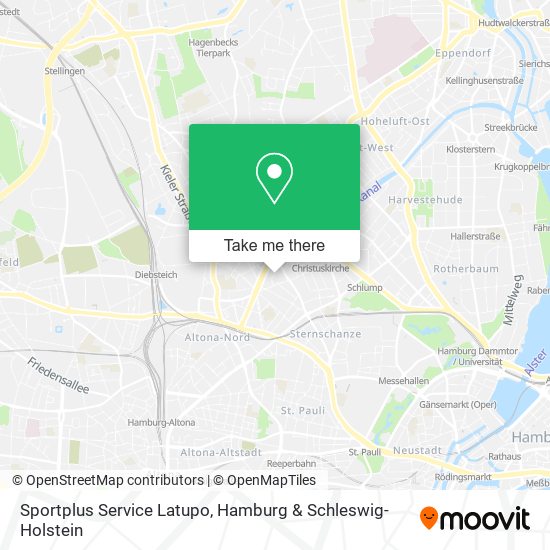 Sportplus Service Latupo map