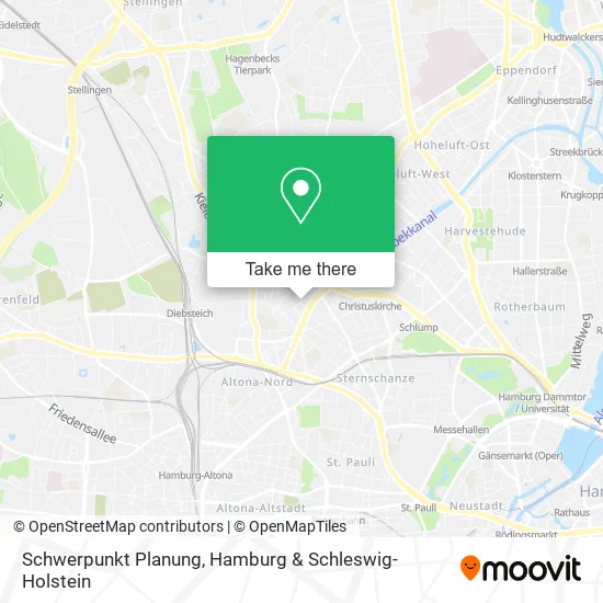 Карта Schwerpunkt Planung