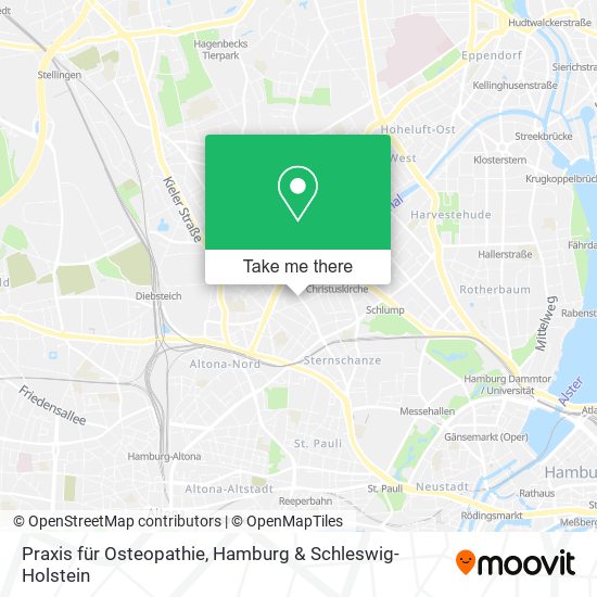 Praxis für Osteopathie map