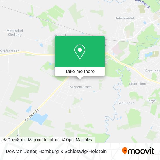 Dewran Döner map