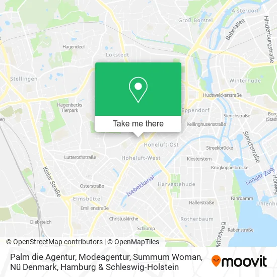 Карта Palm die Agentur, Modeagentur, Summum Woman, Nü Denmark