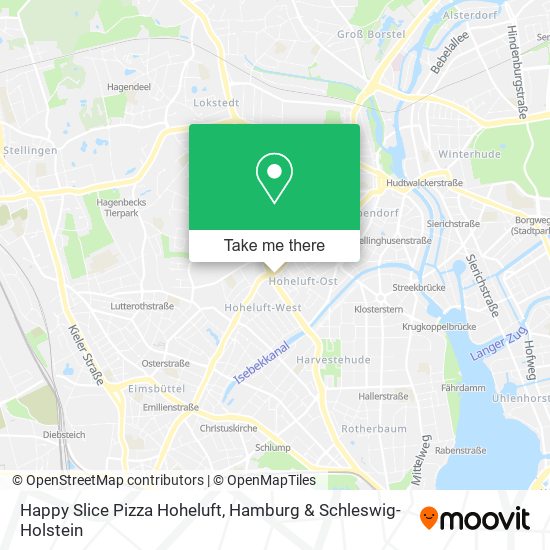 Happy Slice Pizza Hoheluft map