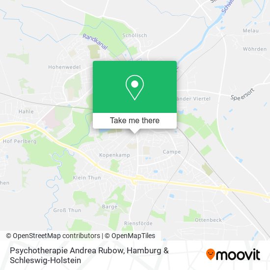 Psychotherapie Andrea Rubow map