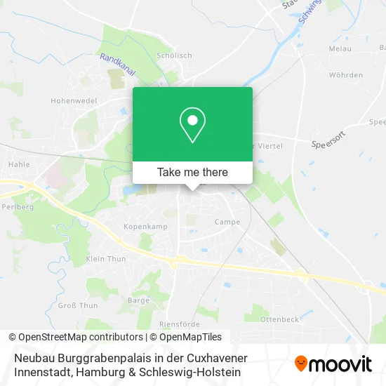 Карта Neubau Burggrabenpalais in der Cuxhavener Innenstadt
