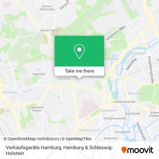 Verkaufsgeräte Hamburg map