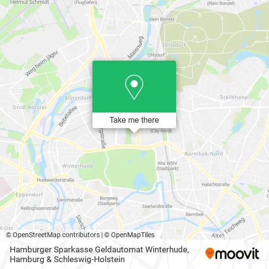 Карта Hamburger Sparkasse Geldautomat Winterhude