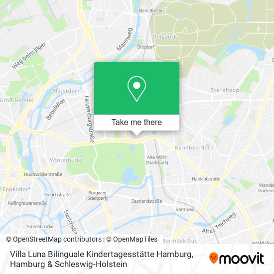 Карта Villa Luna Bilinguale Kindertagesstätte Hamburg