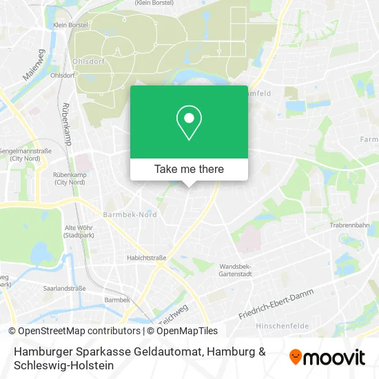 Карта Hamburger Sparkasse Geldautomat