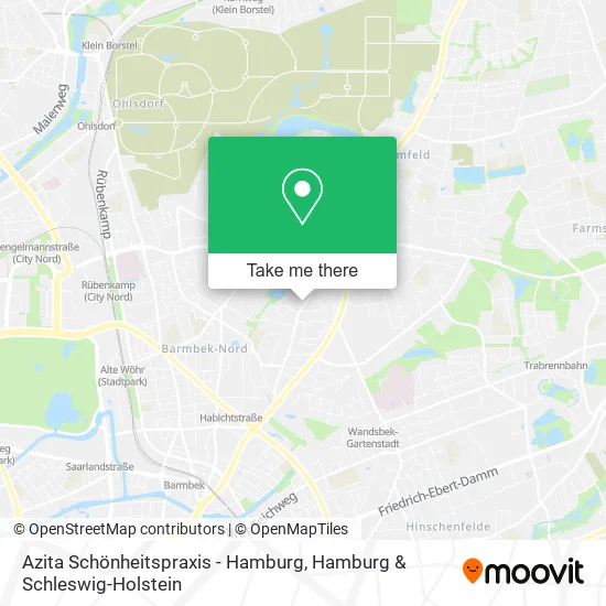 Карта Azita Schönheitspraxis - Hamburg
