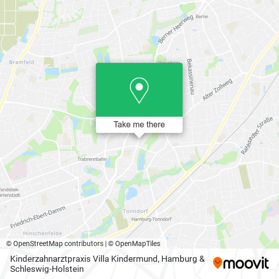 Kinderzahnarztpraxis Villa Kindermund map