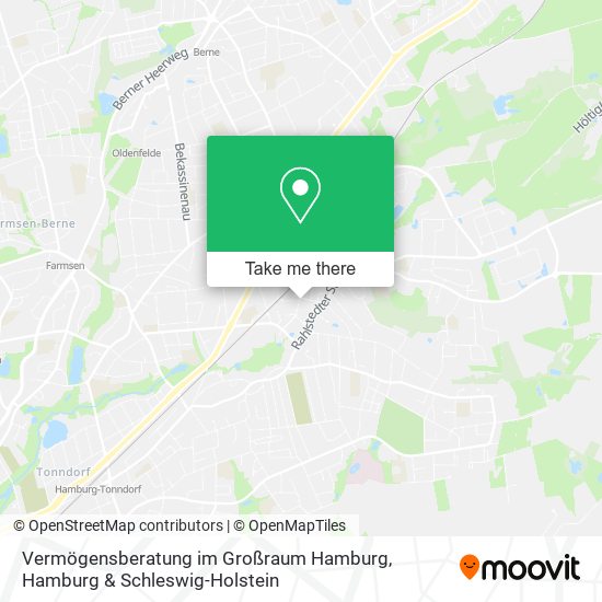 Vermögensberatung im Großraum Hamburg map