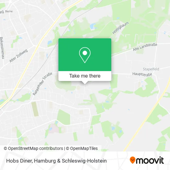 Карта Hobs Diner