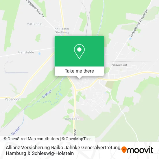 Карта Allianz Versicherung Raiko Jahnke Generalvertretung