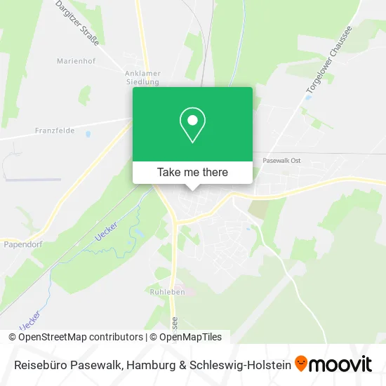 Карта Reisebüro Pasewalk