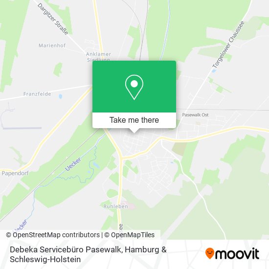 Debeka Servicebüro Pasewalk map
