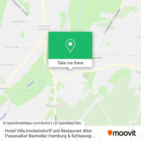 Hotel Villa Knobelsdorff und Restaurant Alter Pasewalker Bierkeller map
