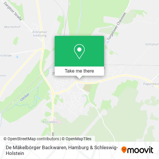 De Mäkelbörger Backwaren map