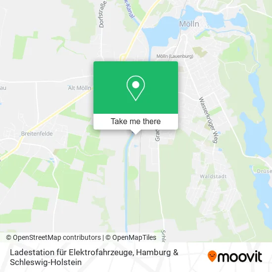 Карта Ladestation für Elektrofahrzeuge