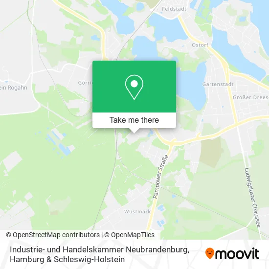 Карта Industrie- und Handelskammer Neubrandenburg