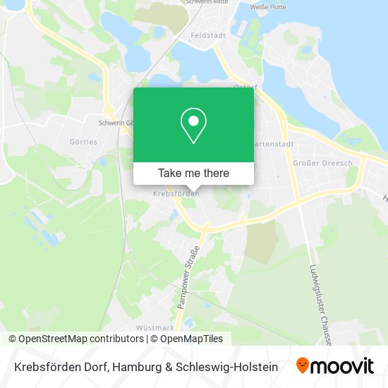 Krebsförden Dorf map