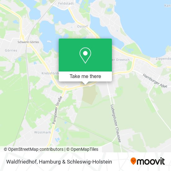 Waldfriedhof map