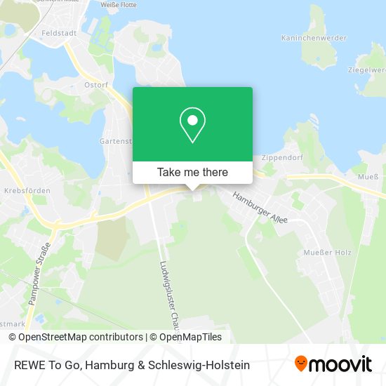 REWE To Go map