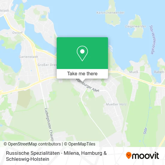 Russische Spezialitäten - Milena map