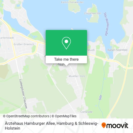 Карта Ärztehaus Hamburger Allee