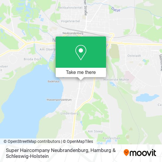 Super Haircompany Neubrandenburg map