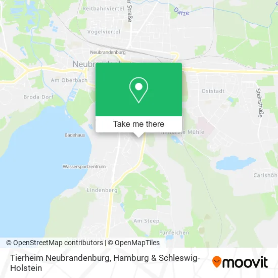 Карта Tierheim Neubrandenburg