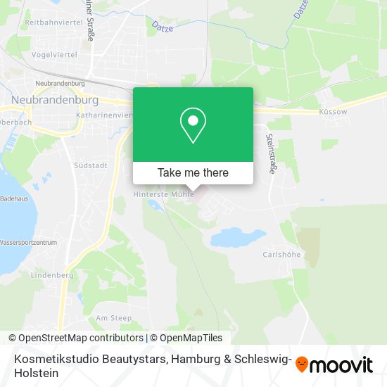 Kosmetikstudio Beautystars map