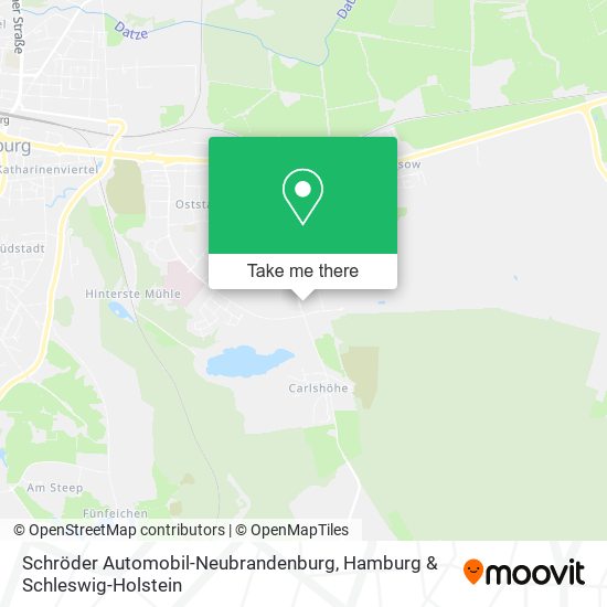 Schröder Automobil-Neubrandenburg map