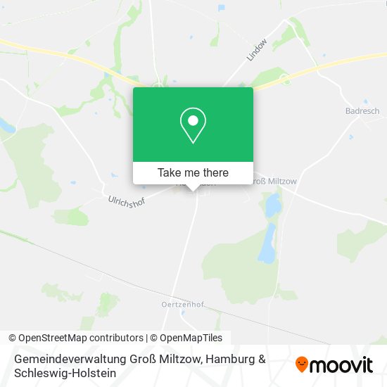 Gemeindeverwaltung Groß Miltzow map