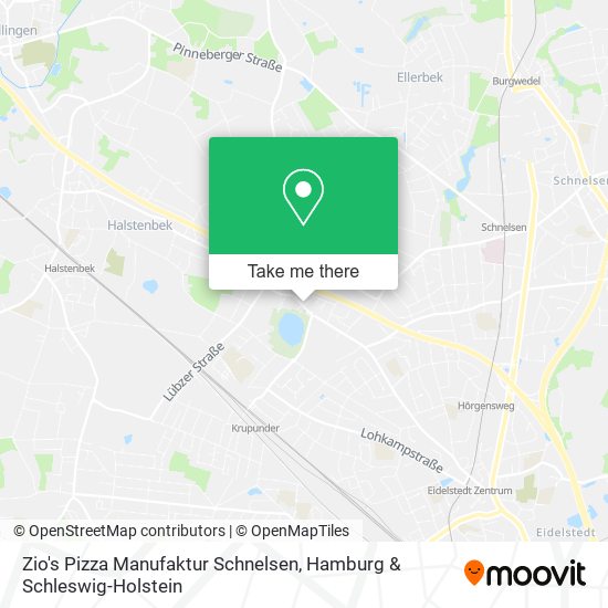 Zio's Pizza Manufaktur Schnelsen map