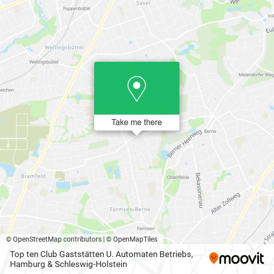 Top ten Club Gaststätten U. Automaten Betriebs map