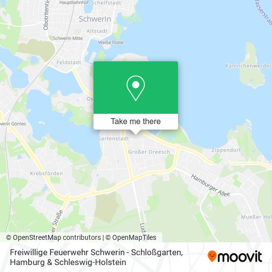 Карта Freiwillige Feuerwehr Schwerin - Schloßgarten