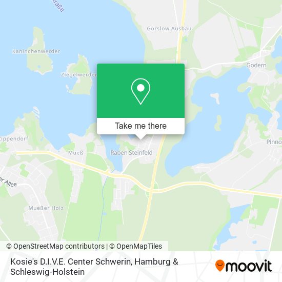 Kosie's D.I.V.E. Center Schwerin map