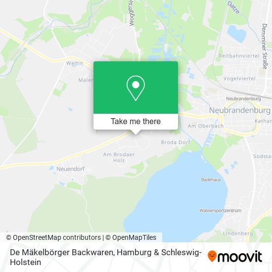 De Mäkelbörger Backwaren map