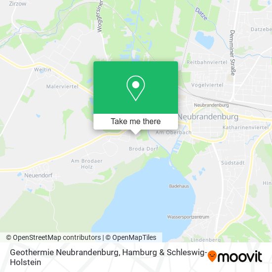 Geothermie Neubrandenburg map