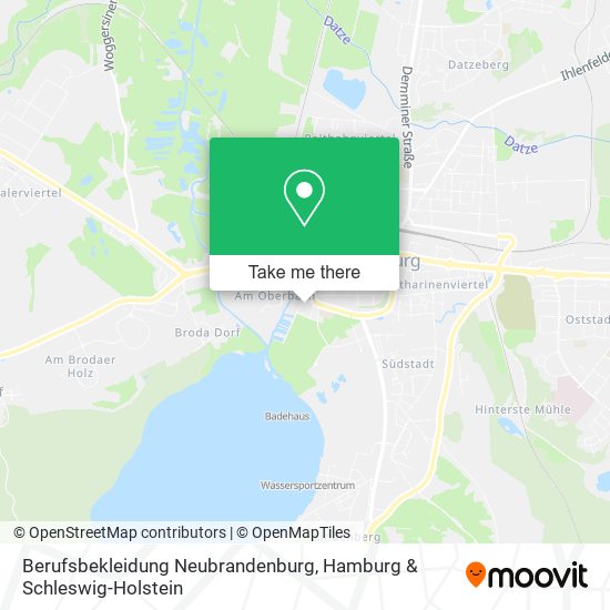 Карта Berufsbekleidung Neubrandenburg