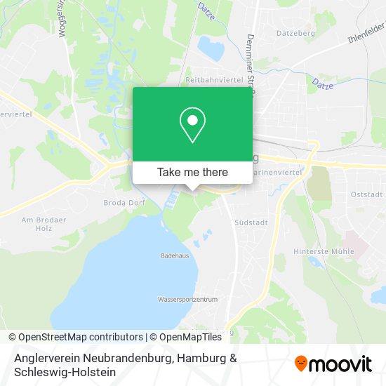 Anglerverein Neubrandenburg map