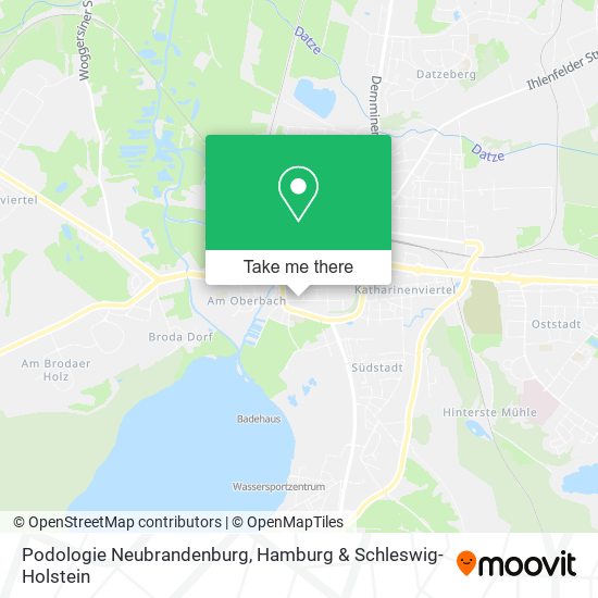 Podologie Neubrandenburg map