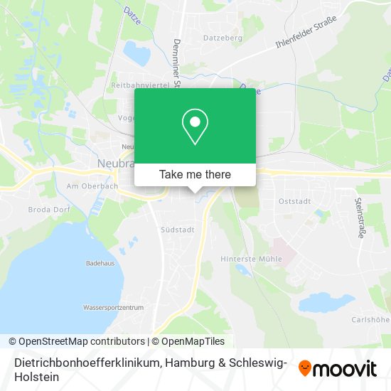 Dietrichbonhoefferklinikum map