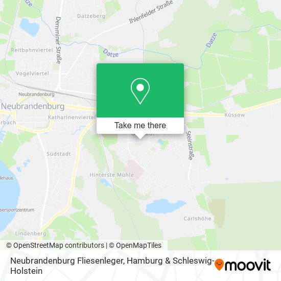 Neubrandenburg Fliesenleger map