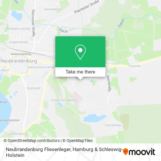 Карта Neubrandenburg Fliesenleger