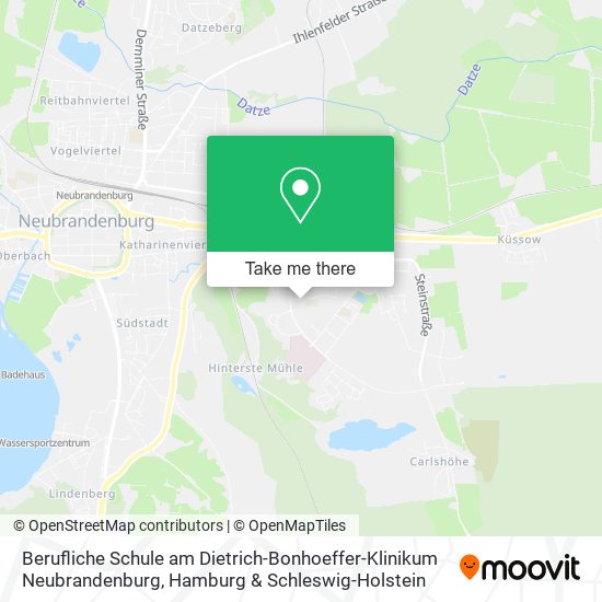 Berufliche Schule am Dietrich-Bonhoeffer-Klinikum Neubrandenburg map