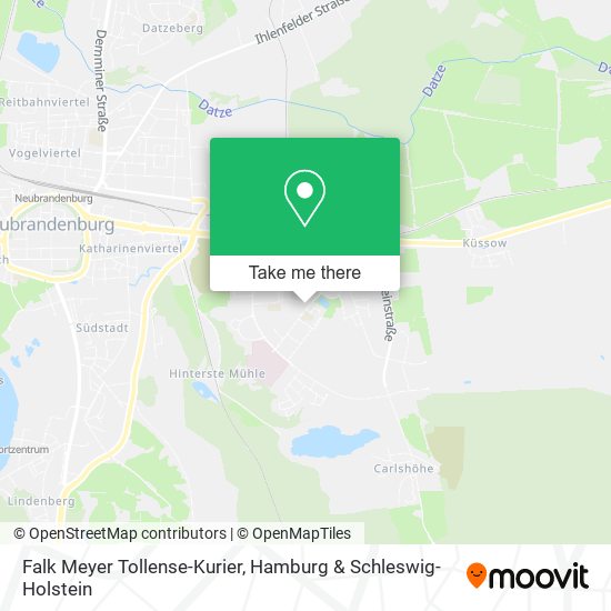 Falk Meyer Tollense-Kurier map