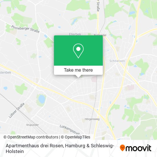 Apartmenthaus drei Rosen map