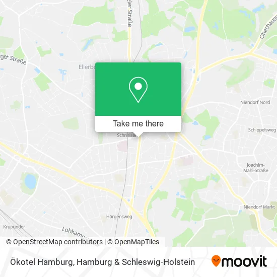 Ökotel Hamburg map