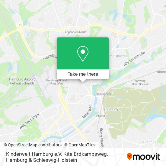 Kinderwelt Hamburg e.V. Kita Erdkampsweg map